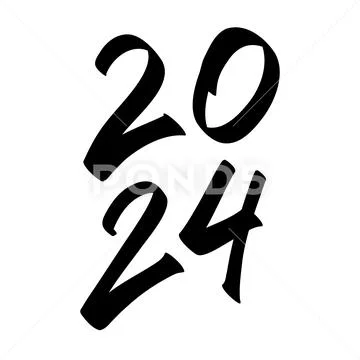 Happy New Year 2024 Vector, 2024 Clipart, Happy New Year 2024