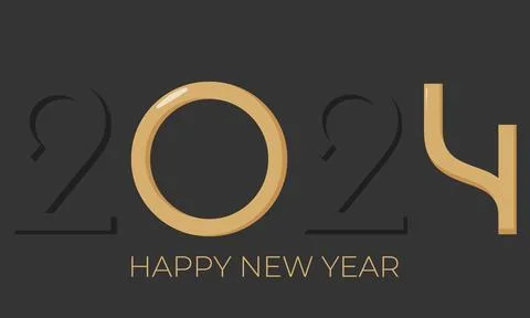 Happy new year 2024. vector illustration Stock Illustration