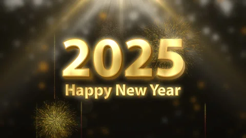 Happy New Year 2025 countdown. Stock Footage 290798625