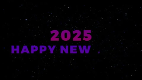 Happy New Year 2025 Countdown Animation with Fireworks, Sparkles &amp; Festive. Stockbeeldmateriaal 295869980
