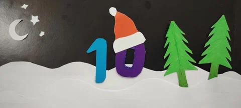 Happy New year 2025 countdown Stock Footage 296060230