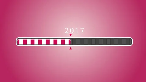 Happy new year 2025 loading bar animation 스톡 동영상 295839242
