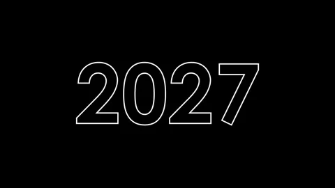 Happy New Year 2027 Editable Text Display Animation on Green Screen Backgro.. Stock Footage 336833165