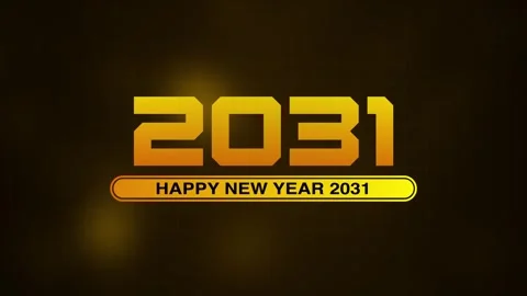 Happy New Year 2031 progress bar on soft abstract background. New year loading b Stock Footage 318589309