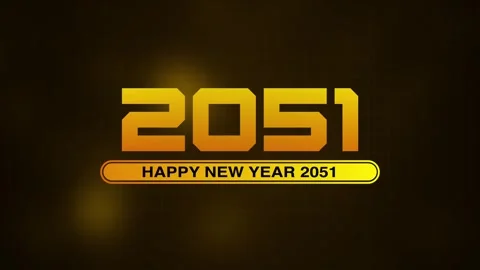 Happy New Year 2051 progress bar on soft abstract background. New year loading b Stock Footage 319478440