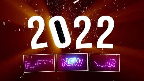 Happy new year animation background loop... | Stock Video | Pond5