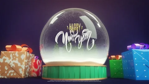 Happy New year animation Stock Footage 247970396