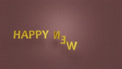 Happy new year animation suitable for year-end holidays Stock Footage 227844589