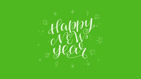 Happy New Year - Apple ProRes 4444 with Alpha Channel Stock Footage 137667677
