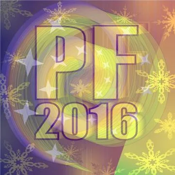 Happy new year background 2016 - decoration for New Year welcome party Stock Illustration