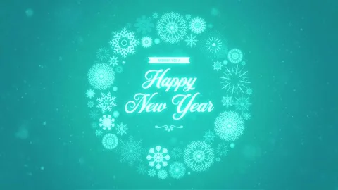 Happy New Year Background Animation Stock Footage 259986175