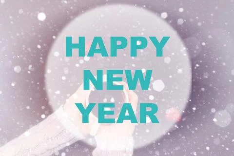 Happy new year background circle イラスト素材