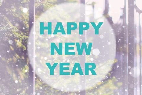 Happy new year background circle イラスト素材