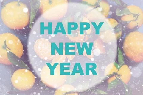 Happy new year background circle イラスト素材