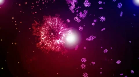 Happy New Year Background HD Stock Footage 7768728