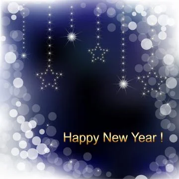 Happy new year background Stock Illustration