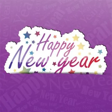 Happy new year background Illustrazione stock