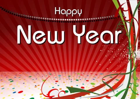 Happy New Year Background Stock Illustration