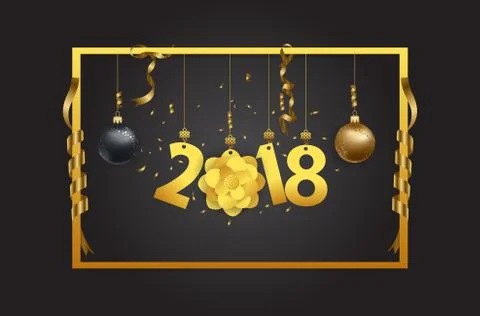 Happy new year background Stock Illustration