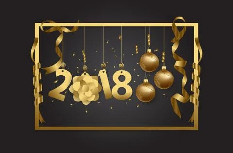 Happy new year background Stock Illustration