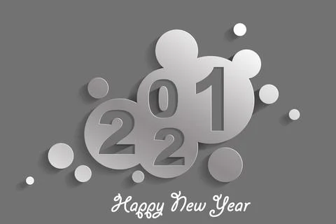 Happy New Year Background. Start in 2021. 3D illustration Stock Illustration