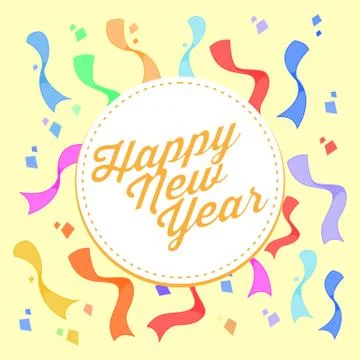 Happy New Year Background Vector Illustration Stock Illustration