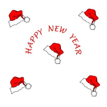 Happy new year card Stock Illustration