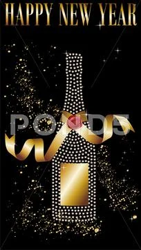 Happy new year celebration. Stock Illustration