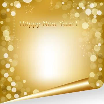 Happy new year composition Illustrazione stock