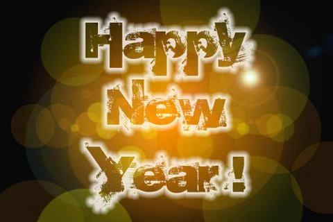 Happy new year concept Stock Illustration