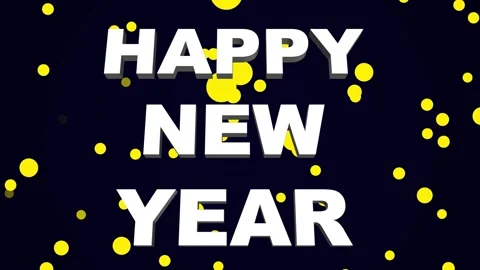 Happy new year concept with lights. Happy new year 2024 concept. Stock Footage 256211331