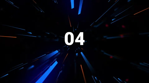 Happy New Year Countdown: Festive Animation from 10 to 1 to Midnight Stock Footage 292870041