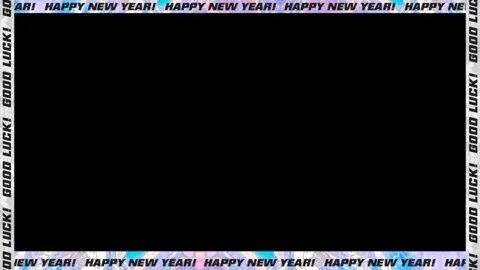 Happy New Year Countdown Frame 4K Overlay Video Effect Stock Footage 289913274