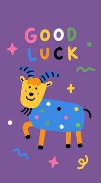 Happy New Year Cute Sheep Illustration Stock Illustration