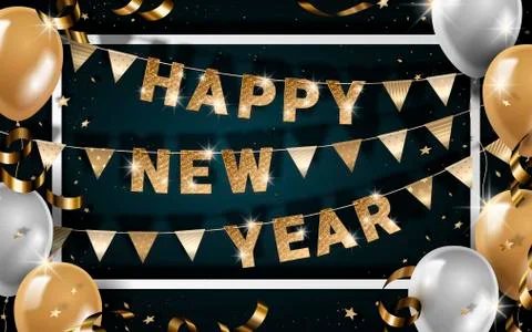 Happy New Year design Stock Illustration