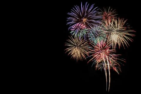 Happy new year firework Stock Photos