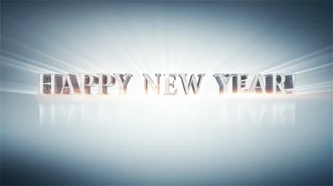 HAPPY NEW YEAR! Stock Footage 887672