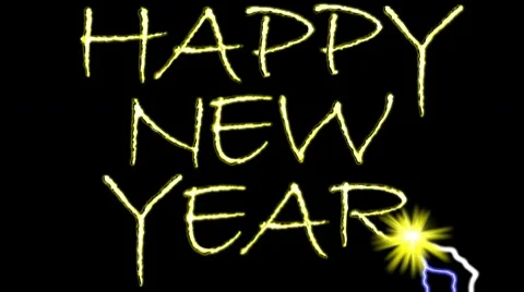 HAPPY NEW YEAR Stock Footage 10189535