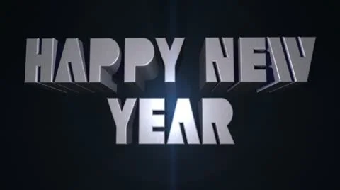 Happy new year Stock Footage 10566344