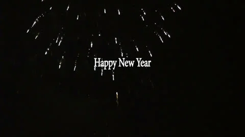 Happy New Year Stock Footage 24673854