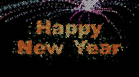 Happy New Year Stock Footage 54692916