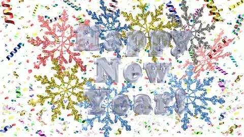 Happy new year Stock Footage 118128829