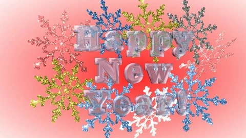 Happy new year Stock Footage 118128911