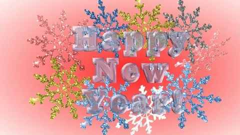 Happy new year Stock Footage 118128916