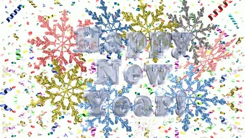 Happy new year Stock Footage 118128936