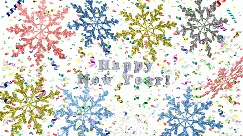 Happy new year Stock Footage 119689215