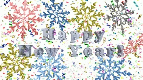 Happy new year Stock Footage 119689275