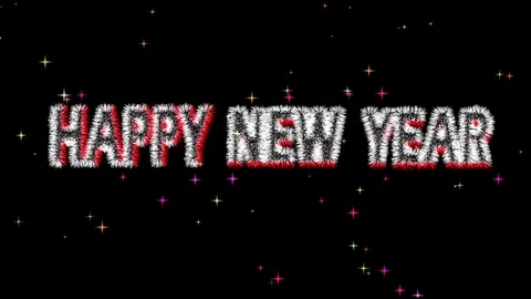 Happy new year Stock Footage 121896513
