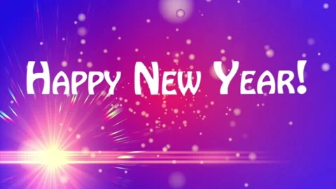 Happy New Year Stock Footage 168336529