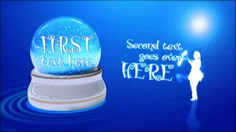 Happy new year in glass snowball Stock After Effects